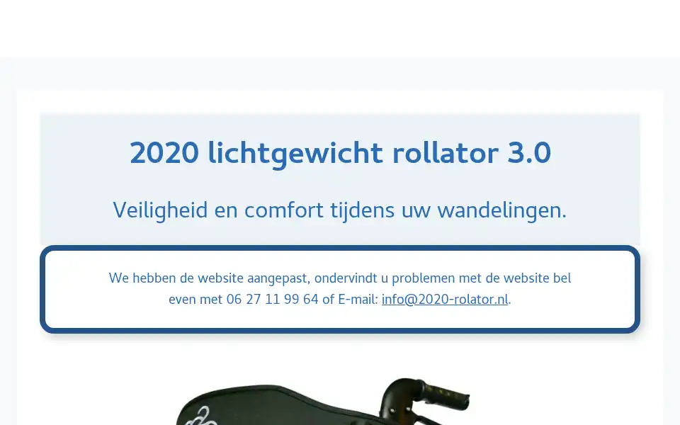 Screenshot of 2020-rollator.nl