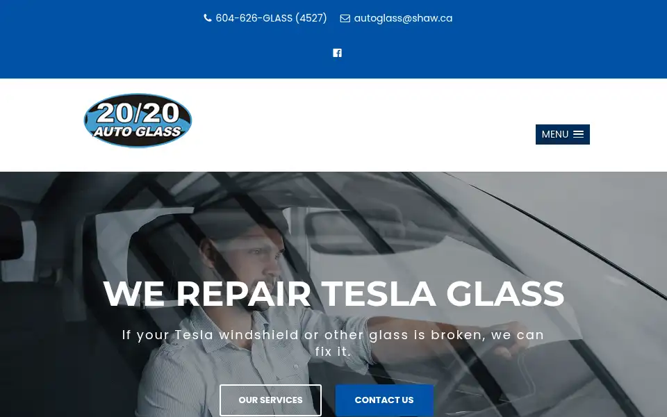 Screenshot of 2020autoglass.ca