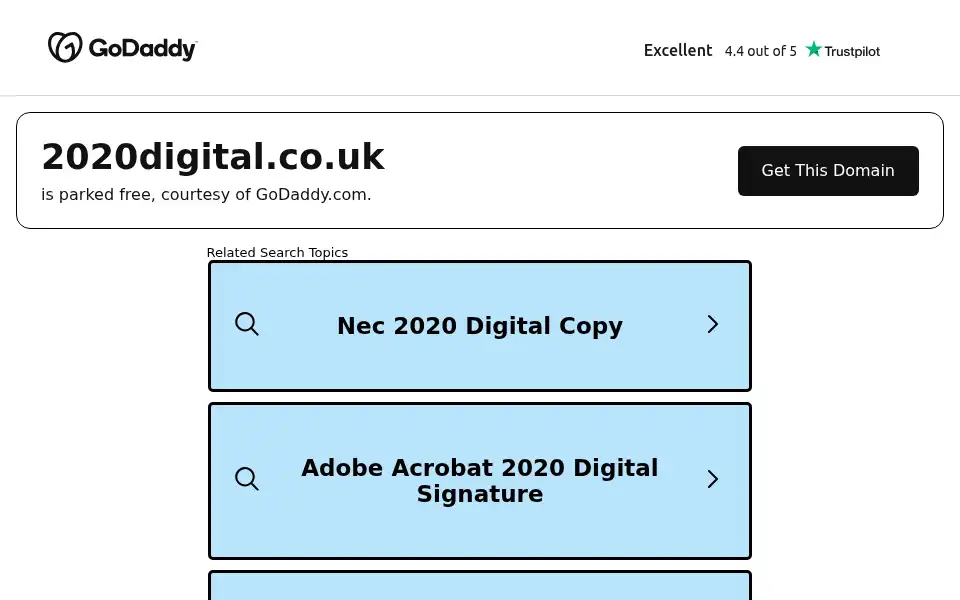 Screenshot of 2020digital.co.uk