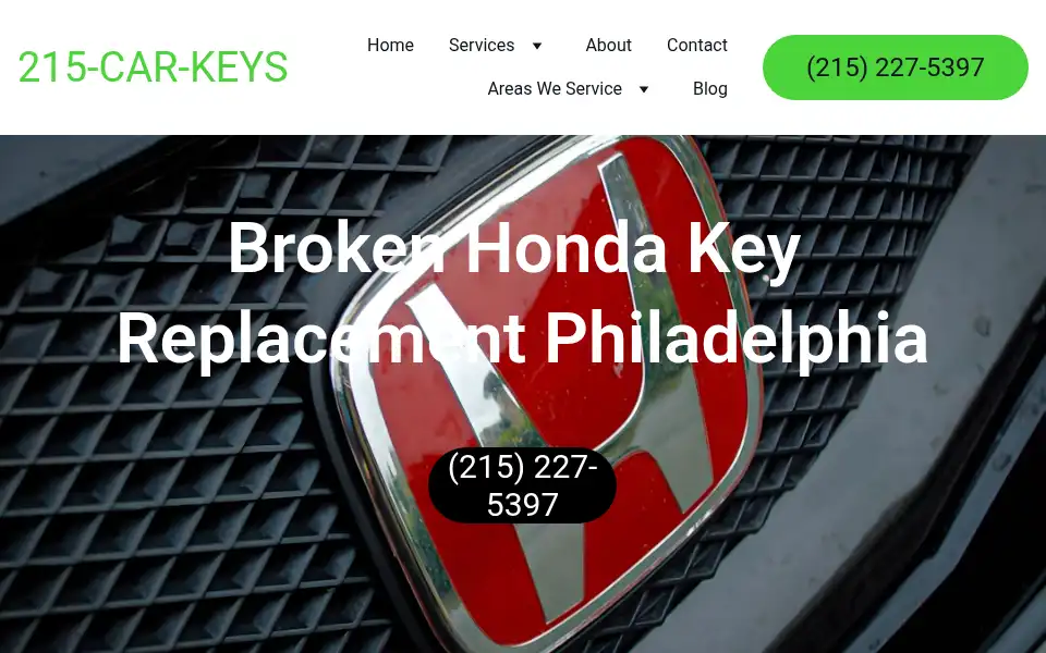 Screenshot of 215carkeys.com