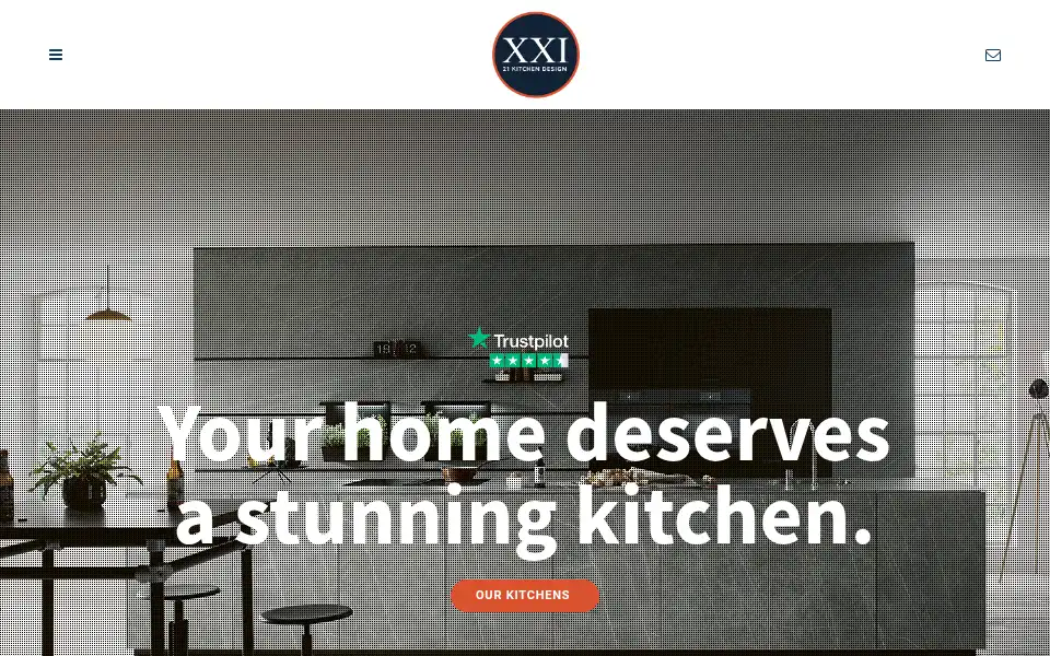 Screenshot of 21kitchens.co.uk