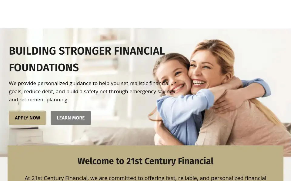 Screenshot of 21stcenturyfin.com