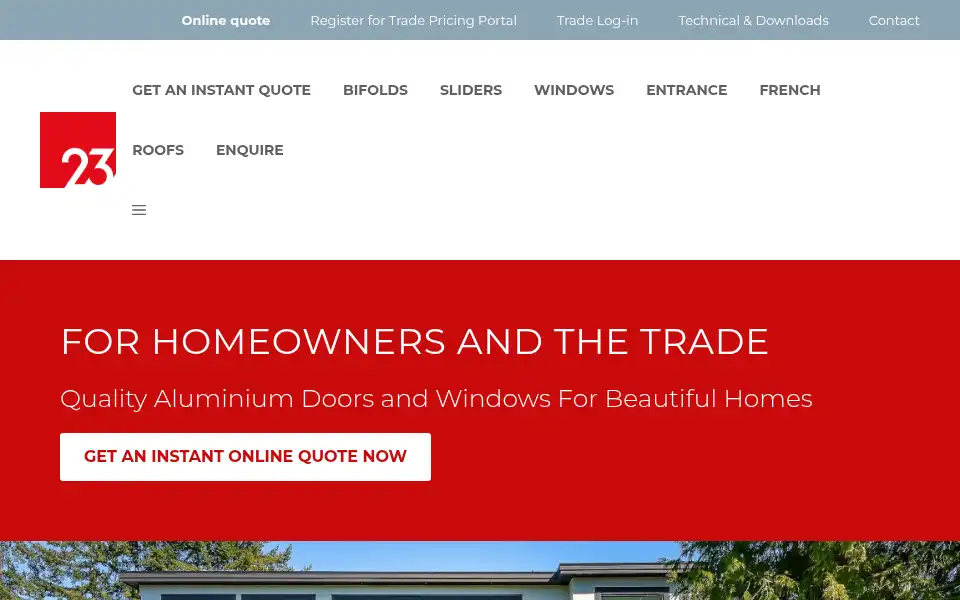 Screenshot of 23doors.co.uk