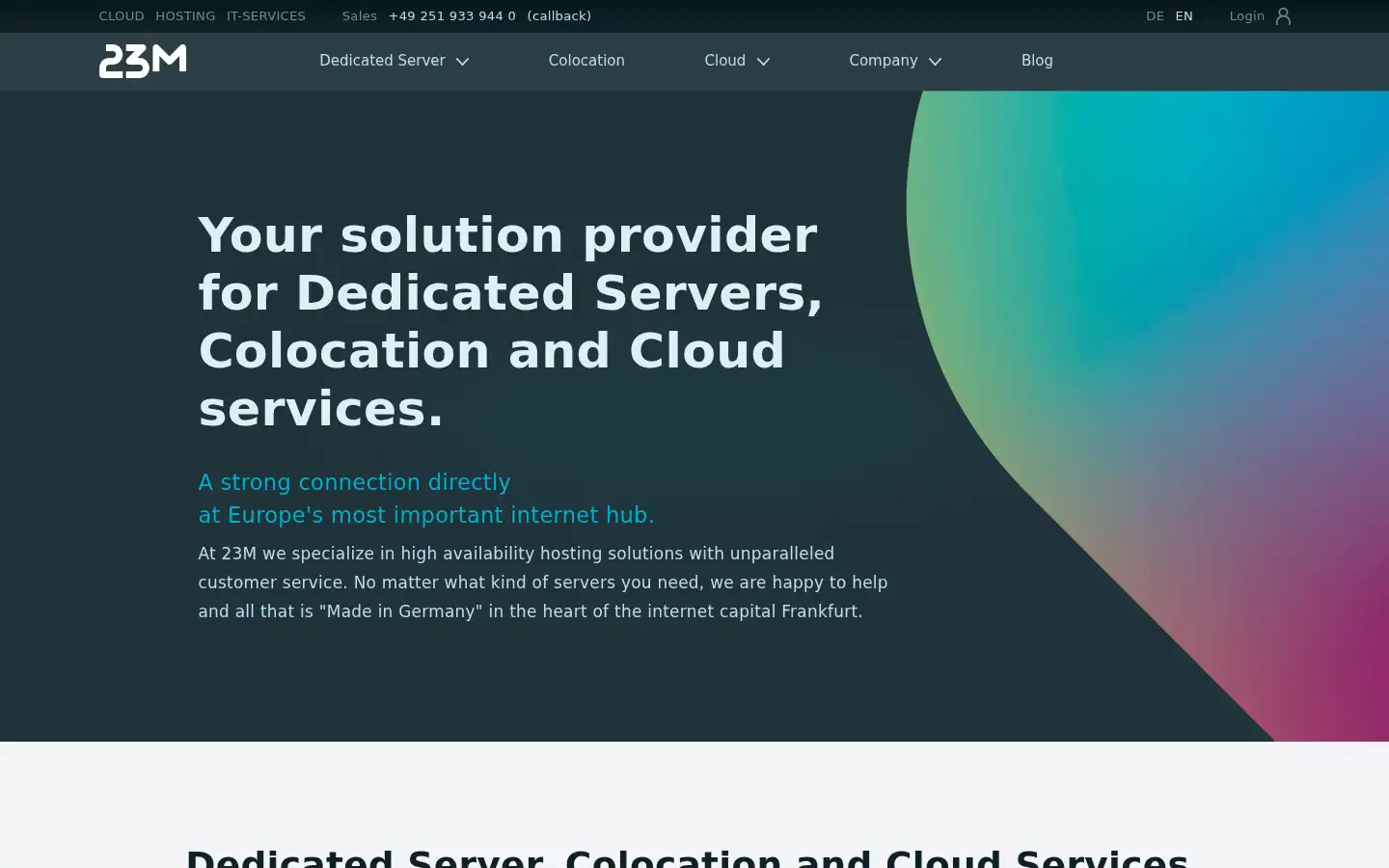 Screenshot of 23m.com
