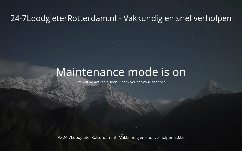 Screenshot of 24-7loodgieterrotterdam.nl