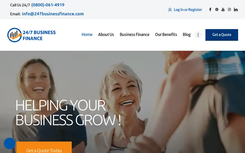Screenshot of 247businessfinance.com
