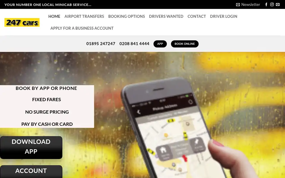 Screenshot of 247cars.co.uk