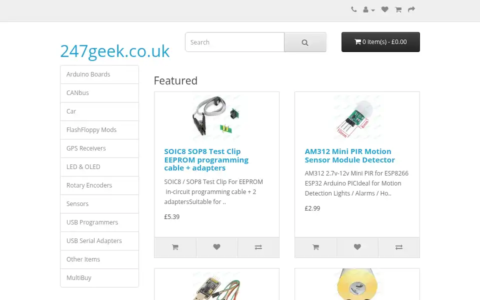 Screenshot of 247geek.co.uk