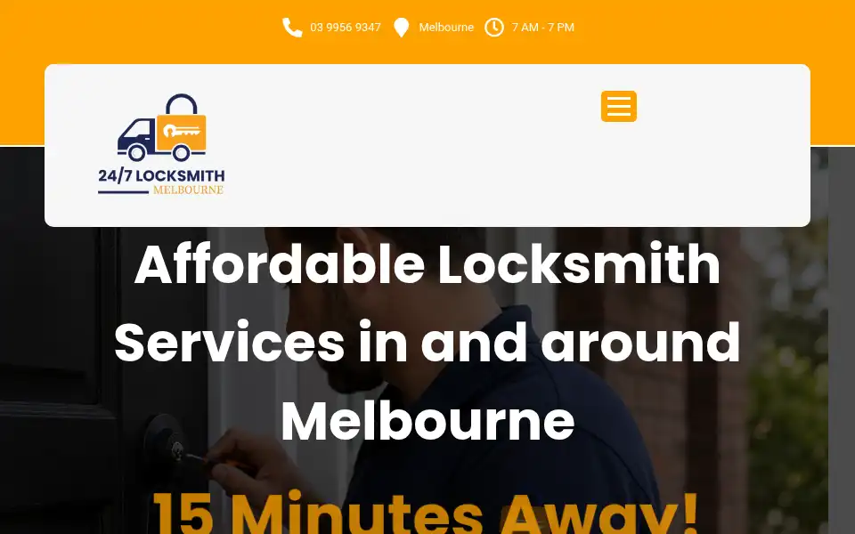 Screenshot of 247locksmithmelbourne.com.au