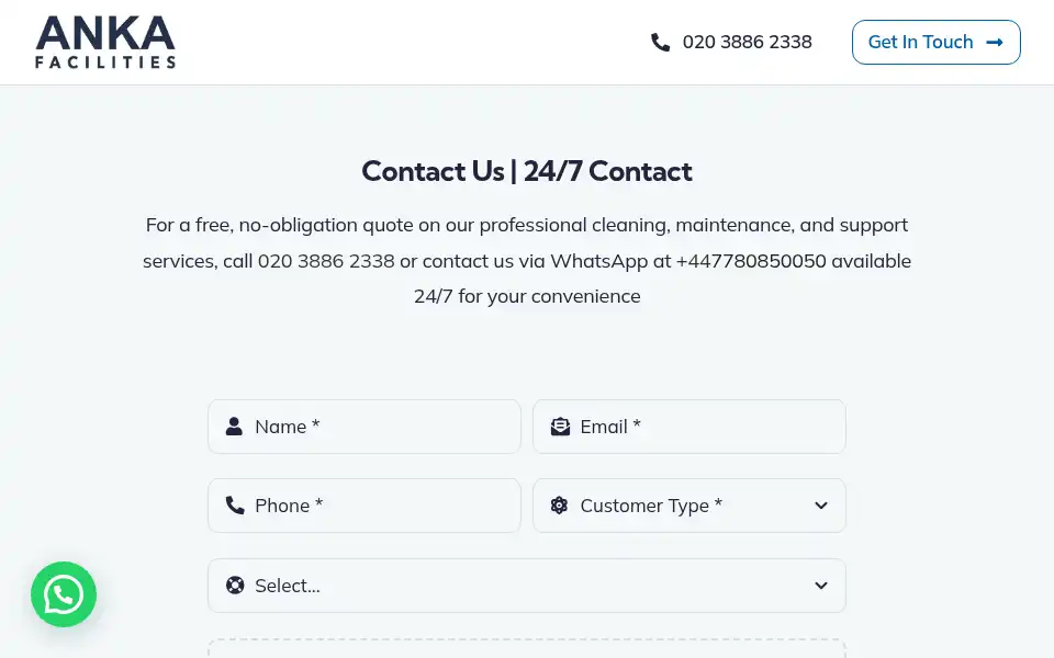 Screenshot of 247londonservices.co.uk