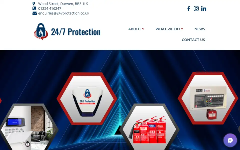 Screenshot of 247protection.co.uk