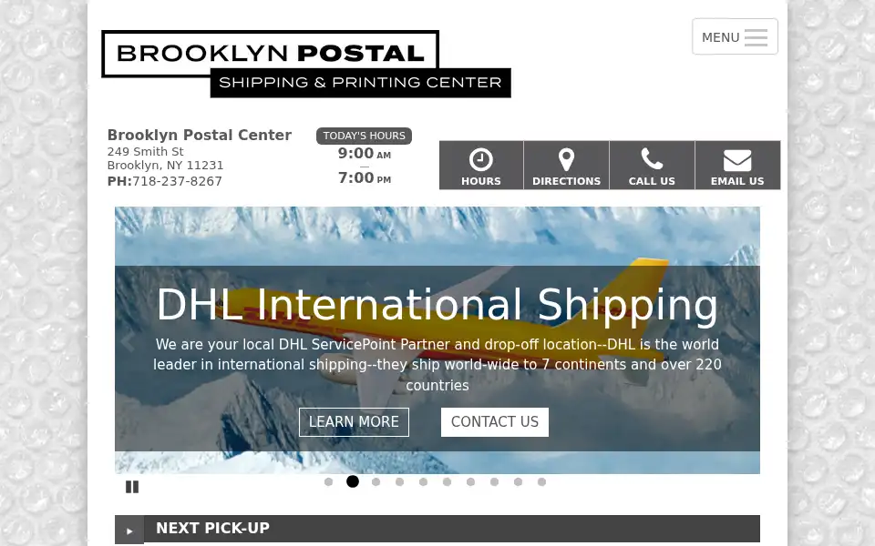 Screenshot of 249.brooklynpostal.com
