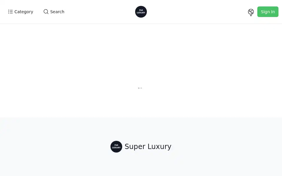 Screenshot of 24aluxury.com