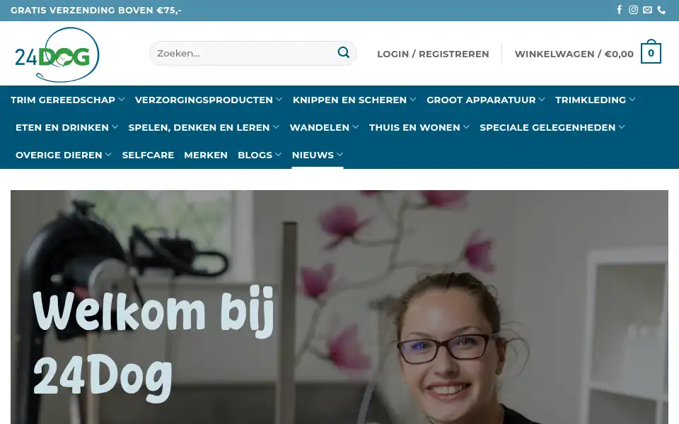 Screenshot of 24dog.nl