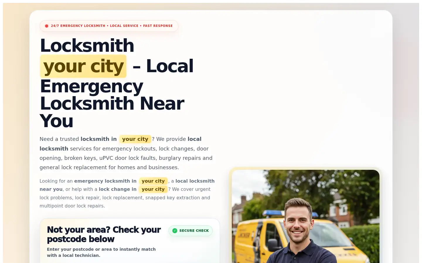 Screenshot of 24h-local.co.uk