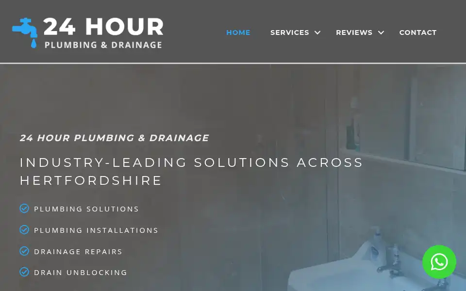 Screenshot of 24hourplumbinganddrainage.co.uk