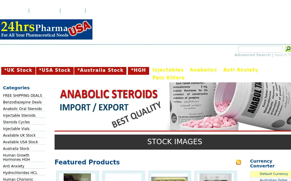 Screenshot of 24hrpharmausa.com