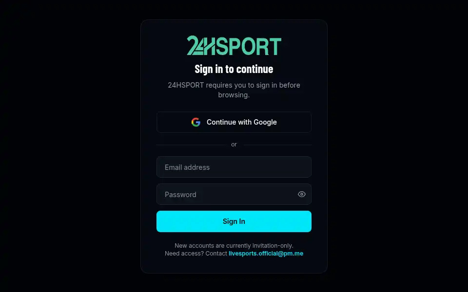 Screenshot of 24hsport.tv