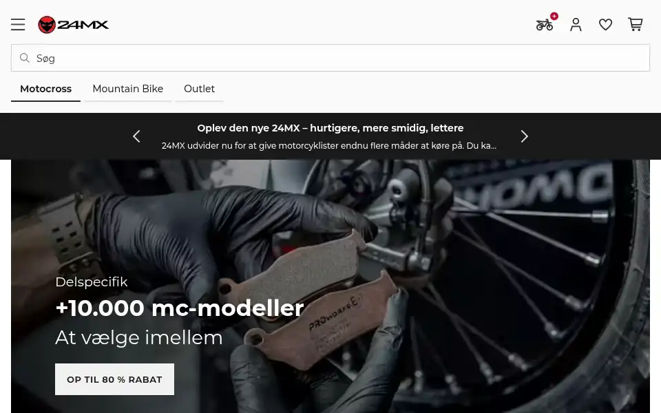 Screenshot of 24mx.dk