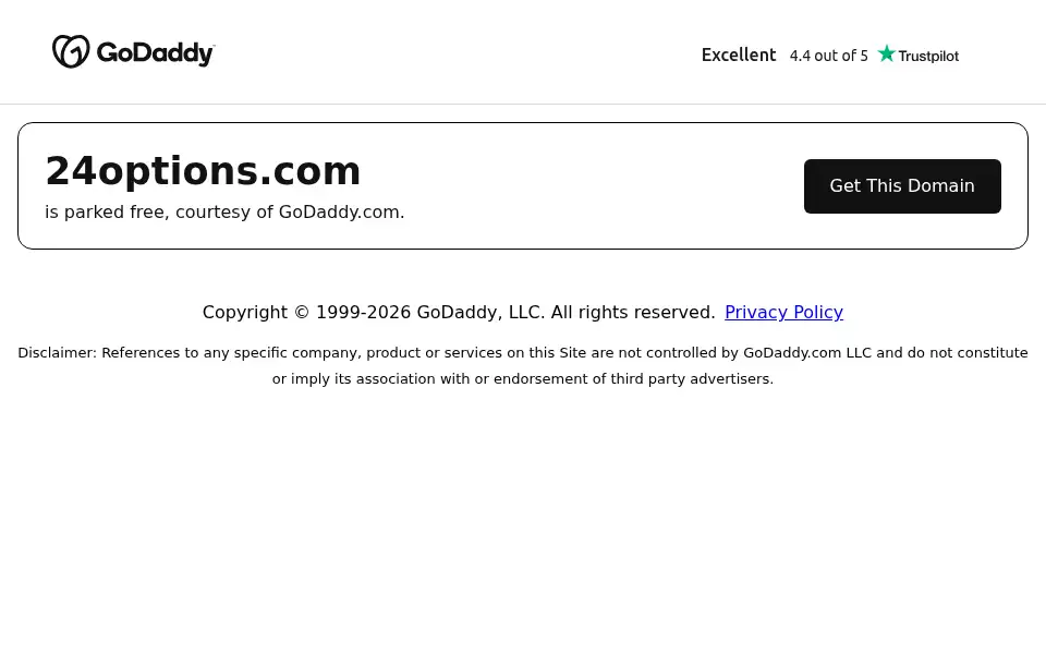 Screenshot of 24options.com