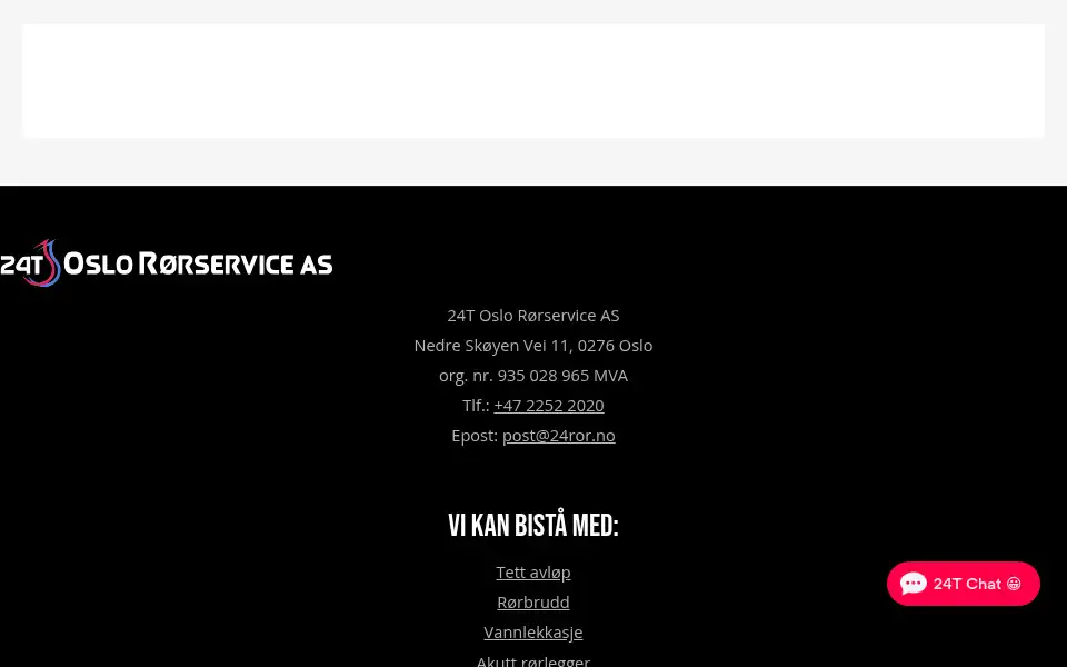 Screenshot of 24ror.no