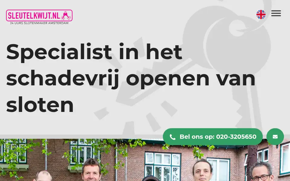 Screenshot of 24uursslotenmaker.nl
