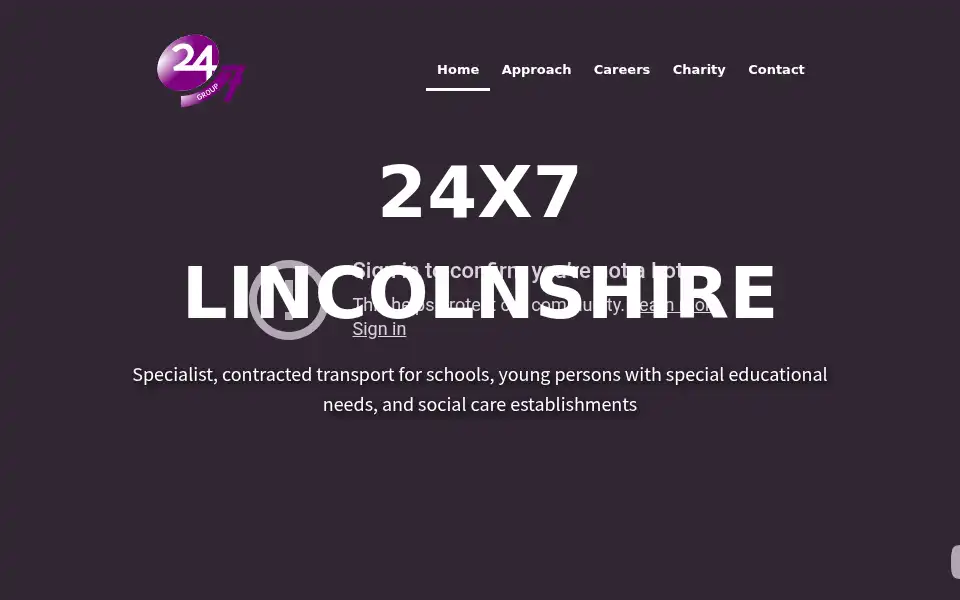 Screenshot of 24x7lincs.co.uk