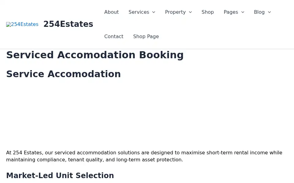 Screenshot of 254estates.com