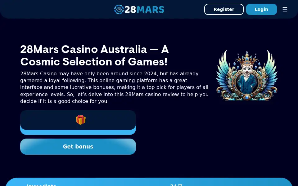 Screenshot of 28marscasino.org