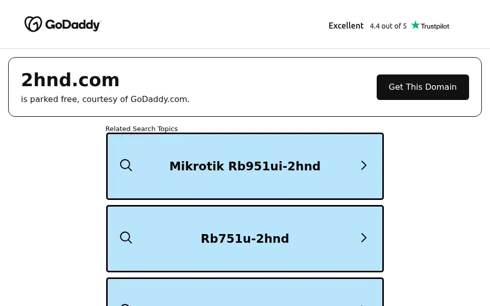 Screenshot of 2hnd.com
