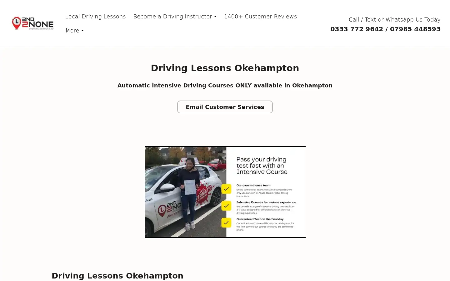 Screenshot of 2nd2nonedrivingschool.co.uk