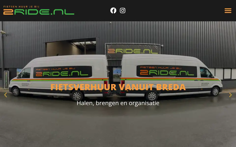 Screenshot of 2ride.nl