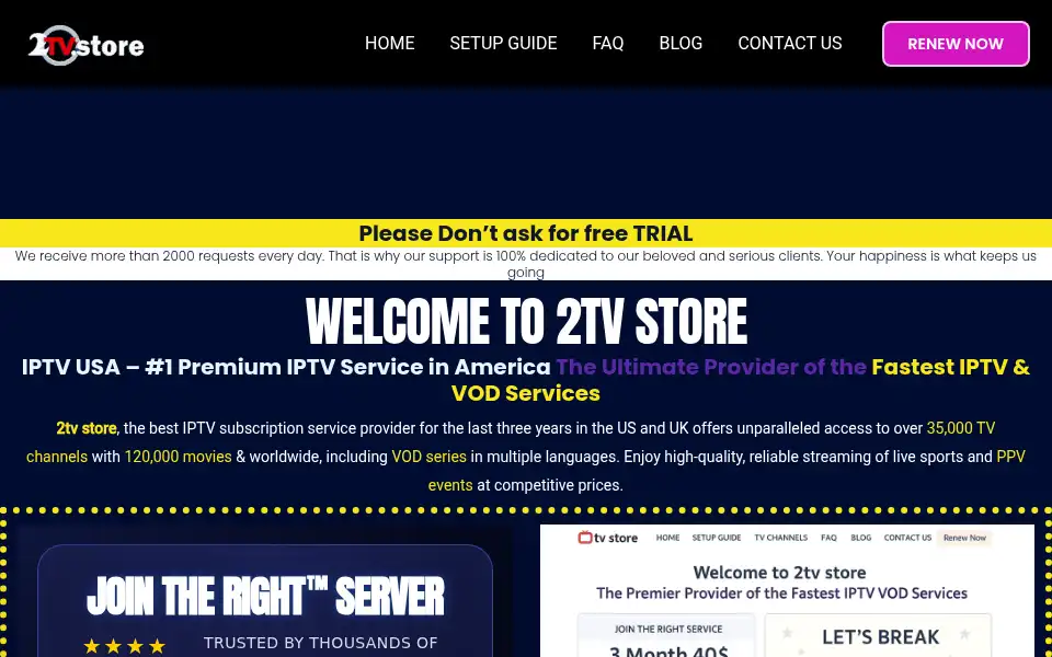 Screenshot of 2tv.store