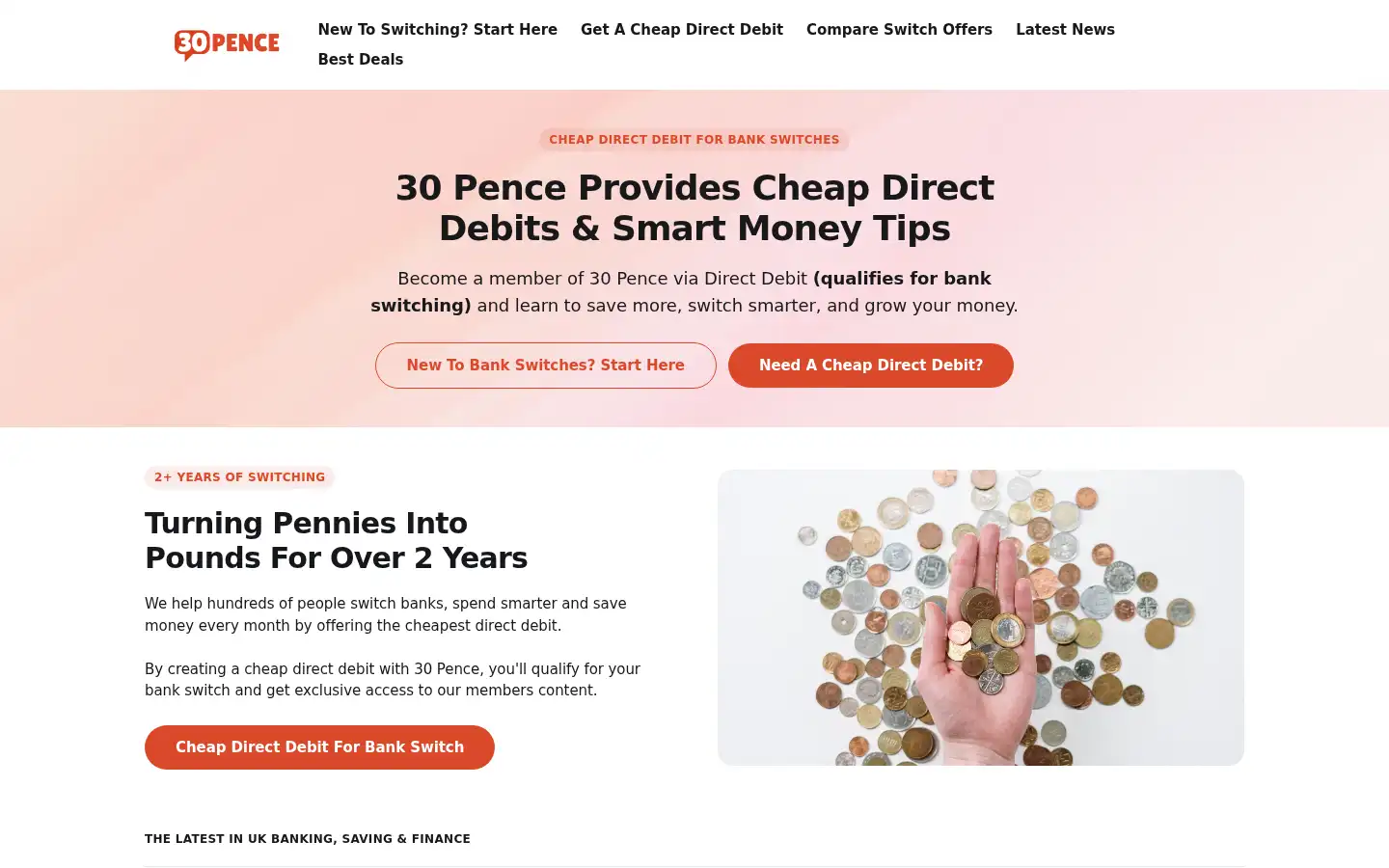 Screenshot of 30pence.co.uk