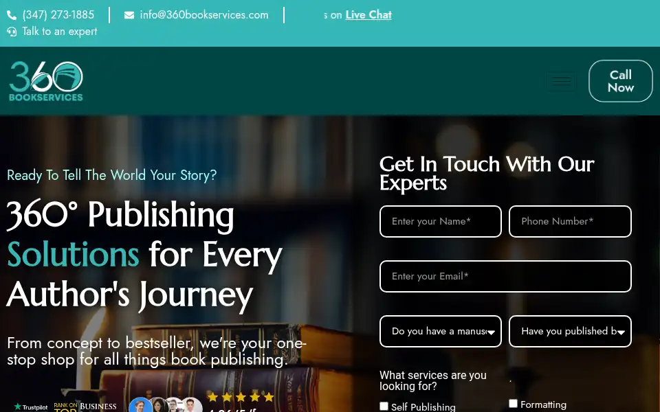 Screenshot of 360bookservices.com