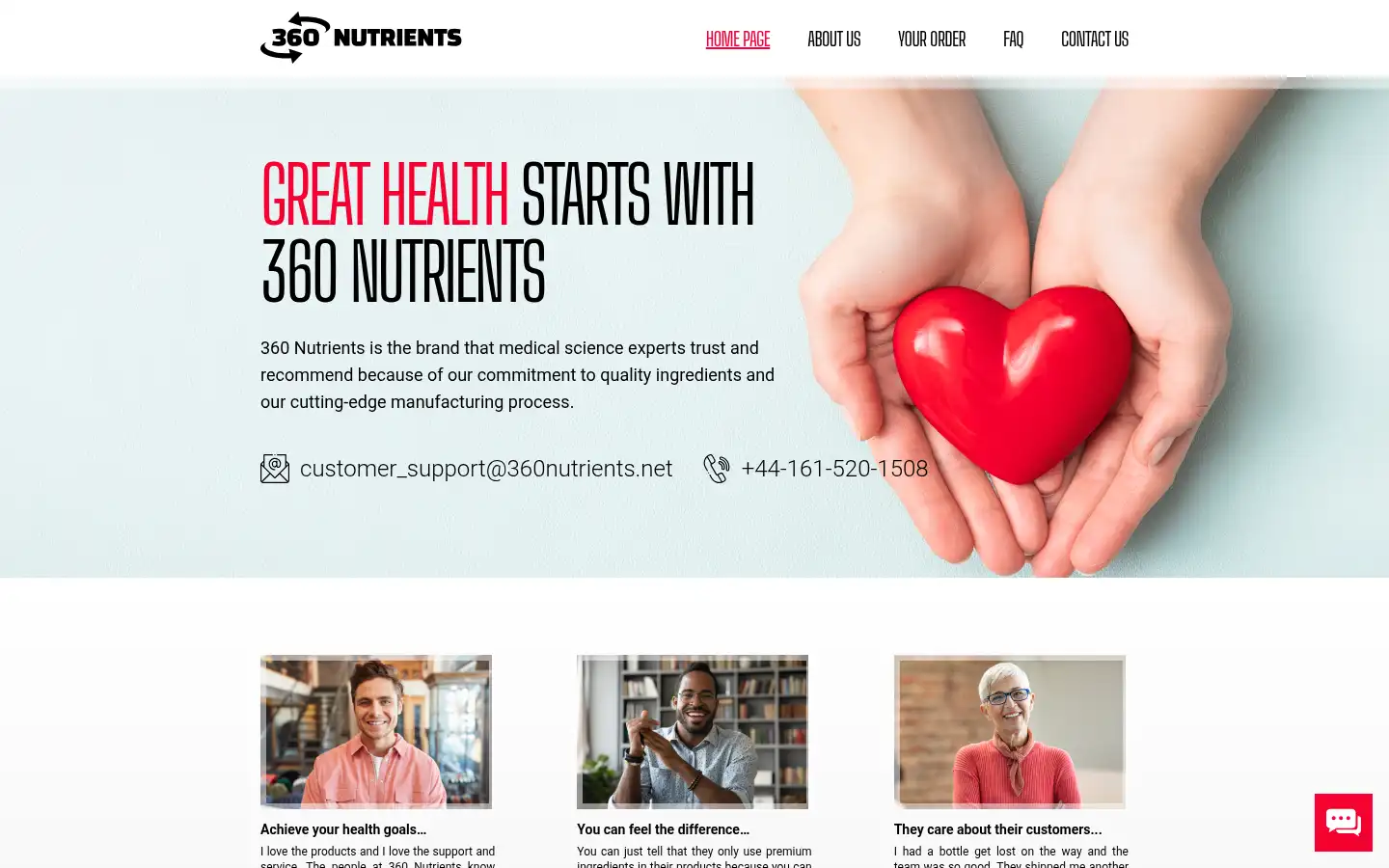 Screenshot of 360nutrients.net