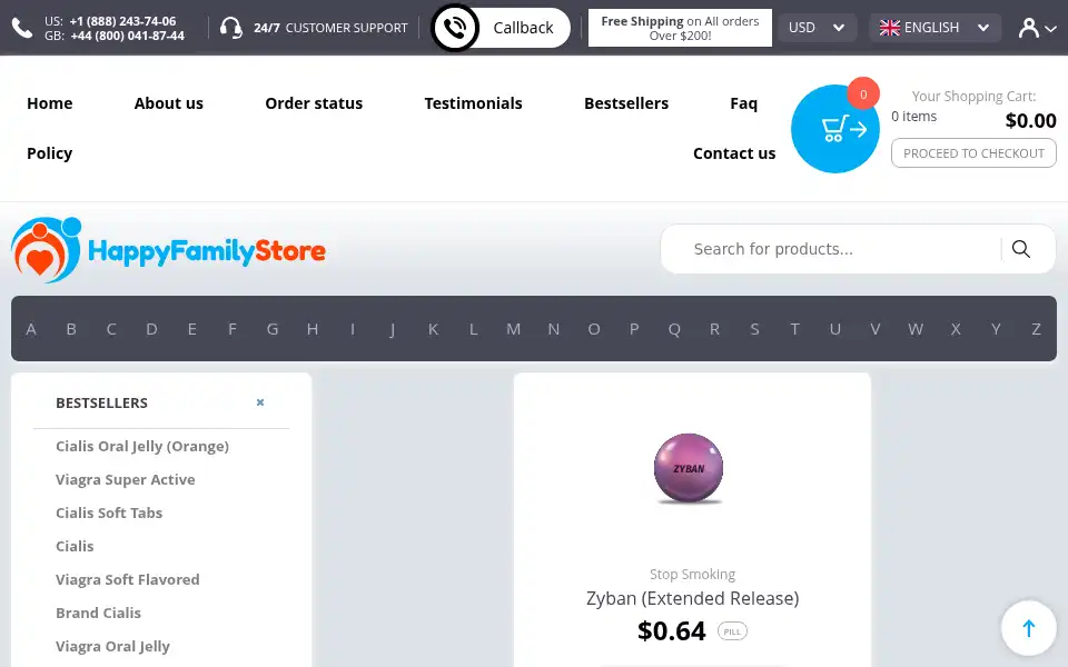 Screenshot of 365-healthstore.com