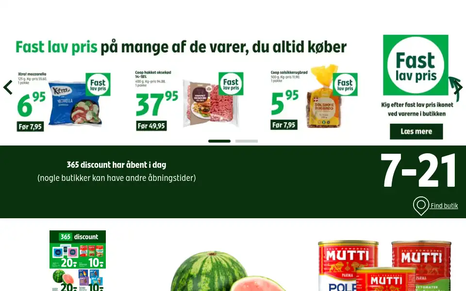 Screenshot of 365discount.coop.dk