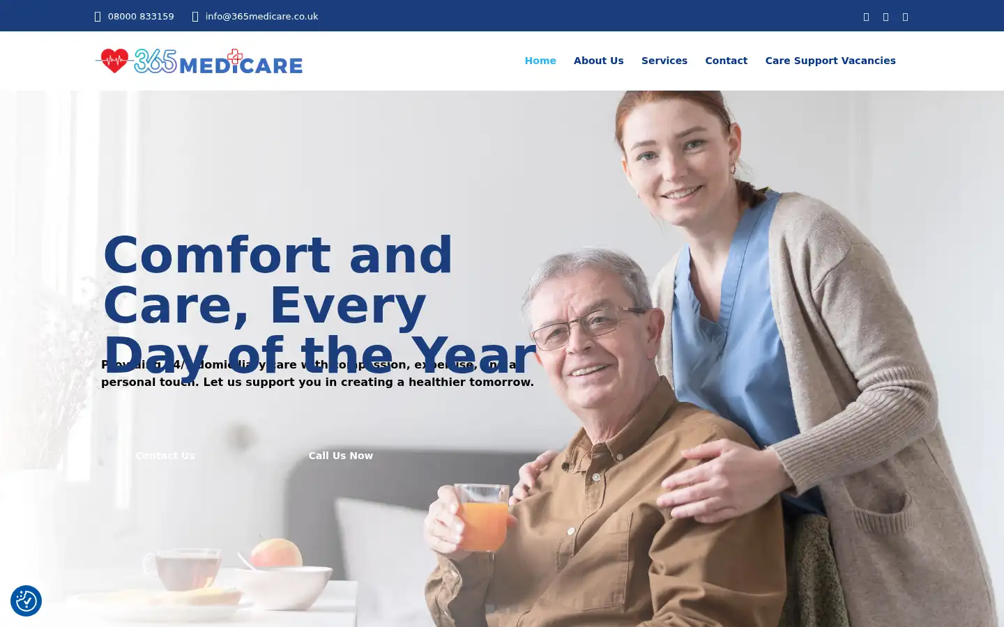 Screenshot of 365medicare.co.uk