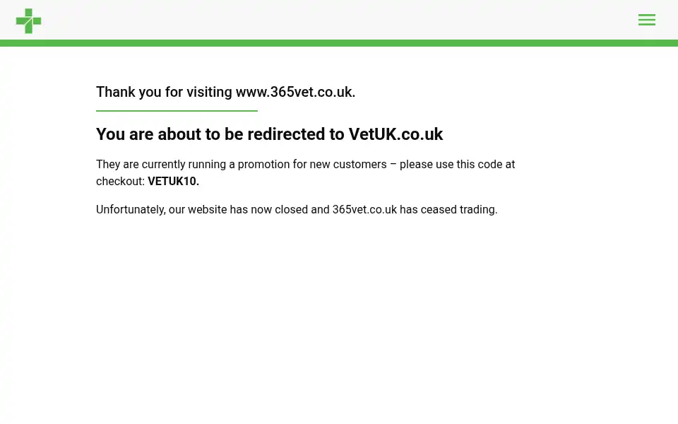 Screenshot of 365vet.co.uk