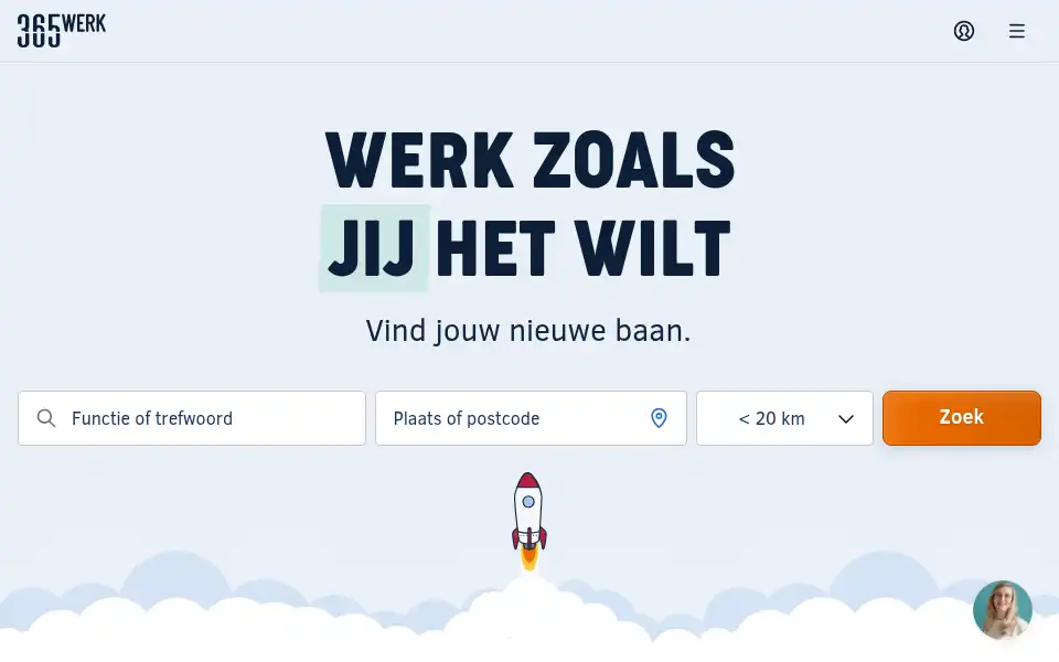 Screenshot of 365werk.nl