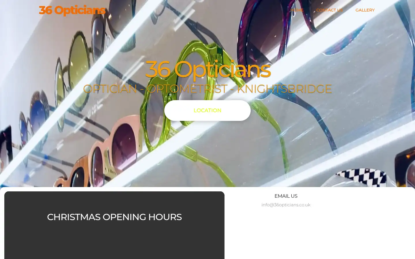 Screenshot of 36opticians.co.uk