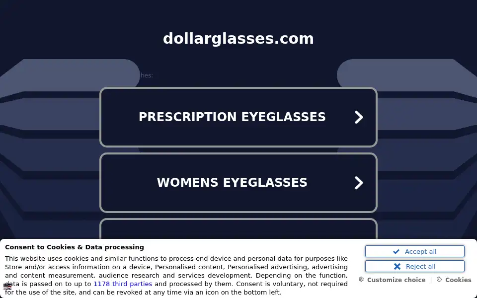 Screenshot of 39.dollarglasses.com