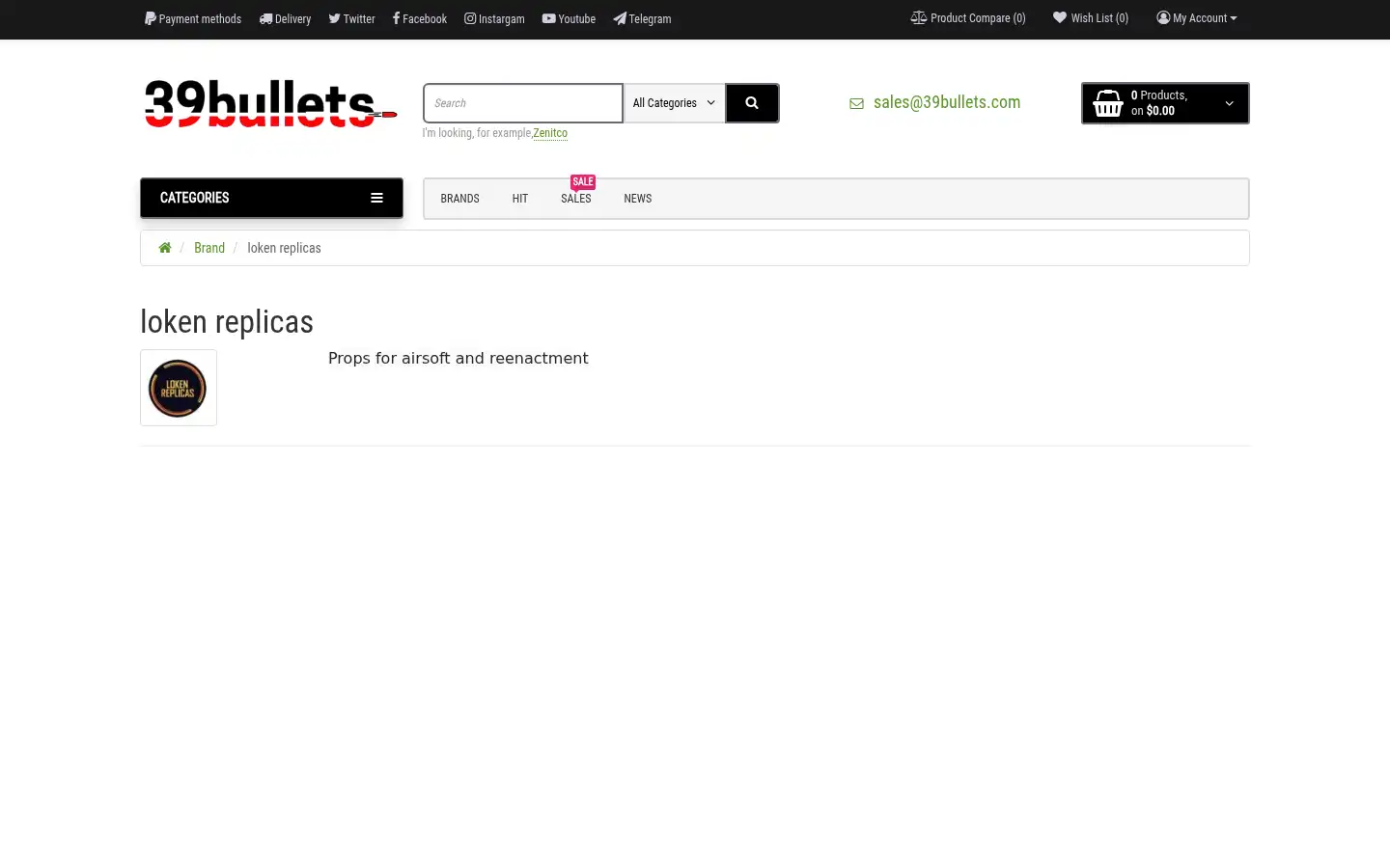 Screenshot of 39bullets.com