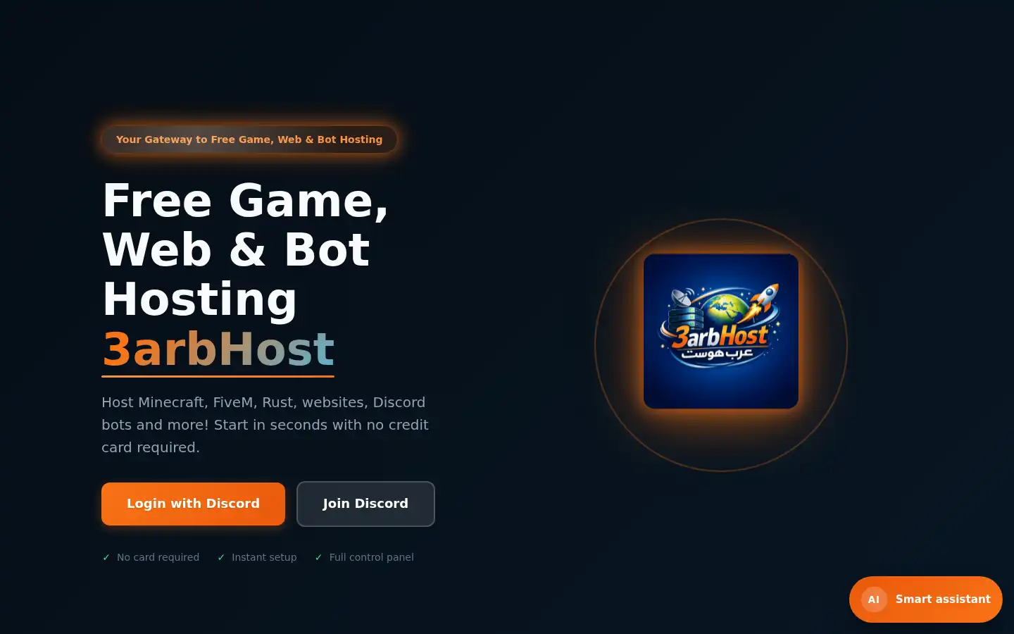 Screenshot of 3arbhost.tech