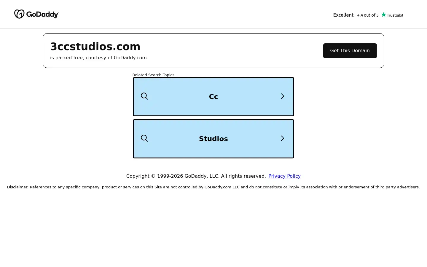 Screenshot of 3ccstudios.com