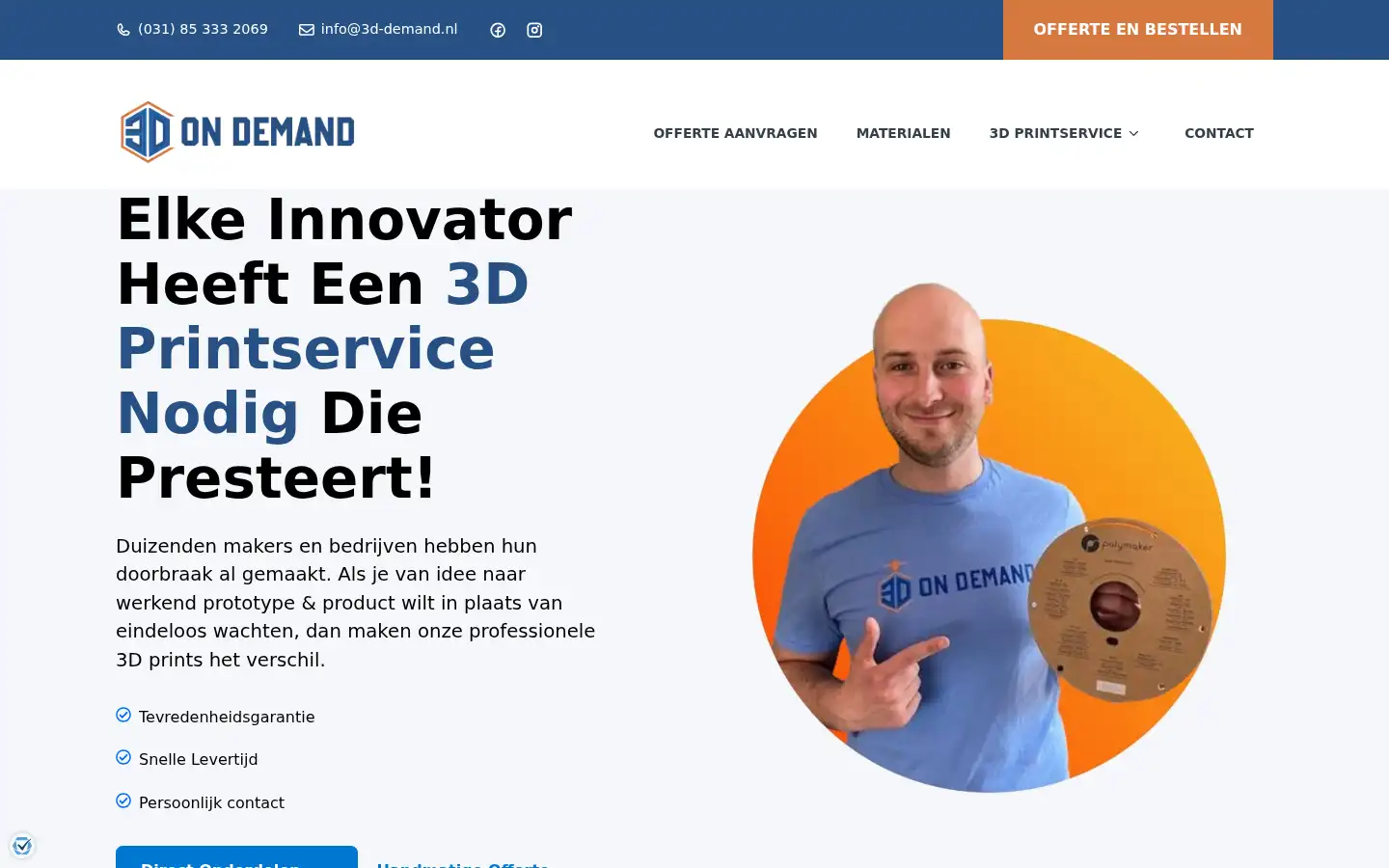 Screenshot of 3d-demand.nl