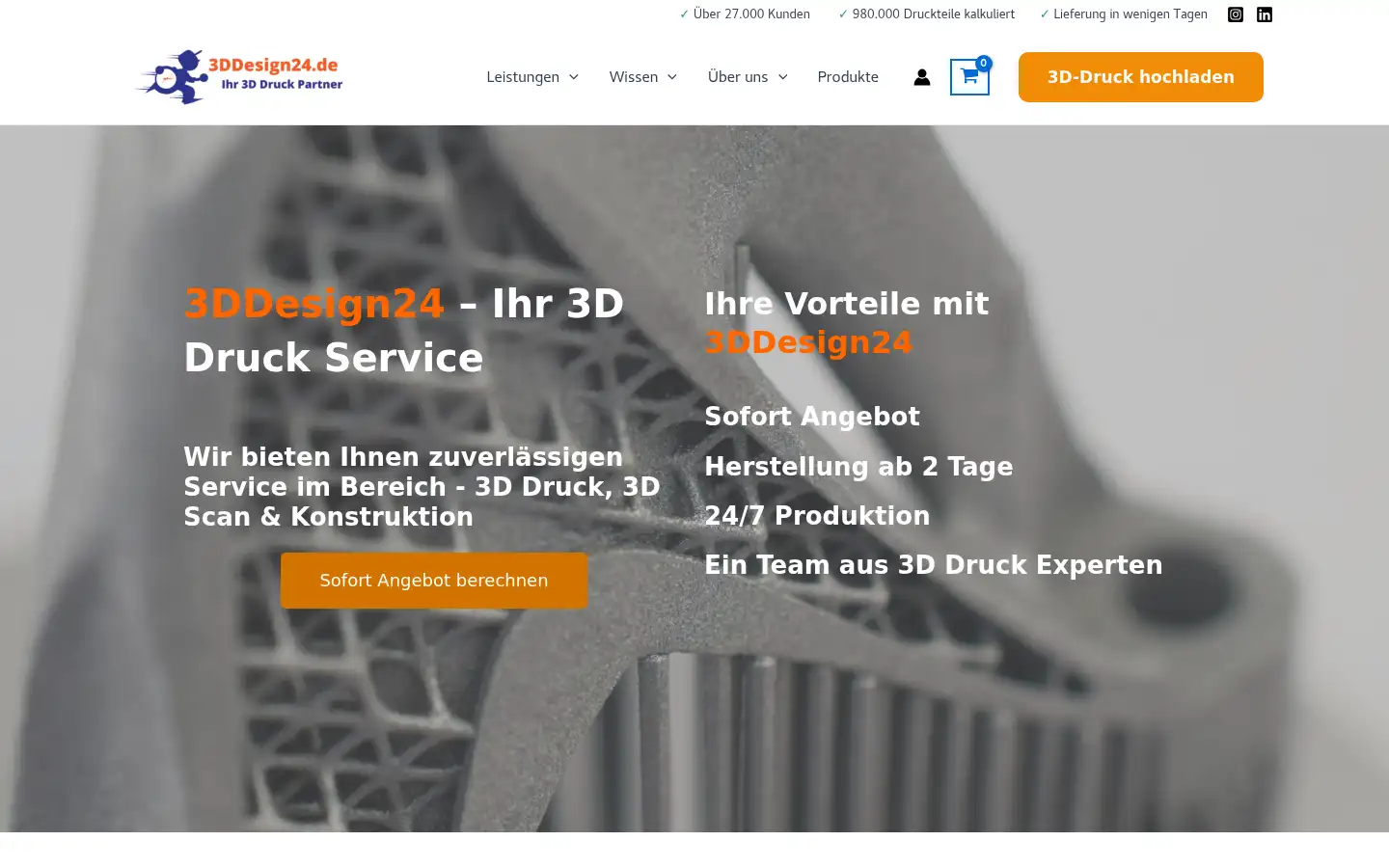 Screenshot of 3ddesign24.de