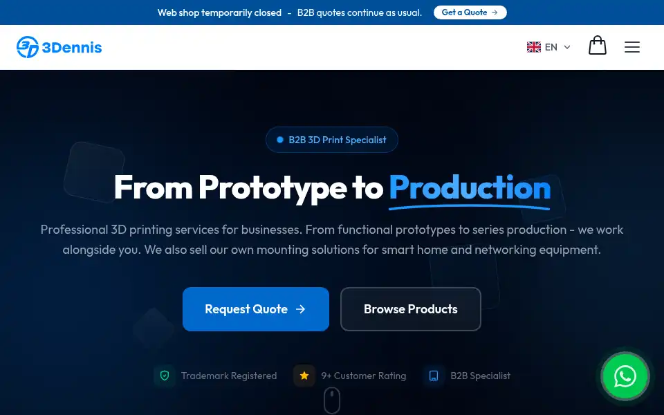 Screenshot of 3dennis.com