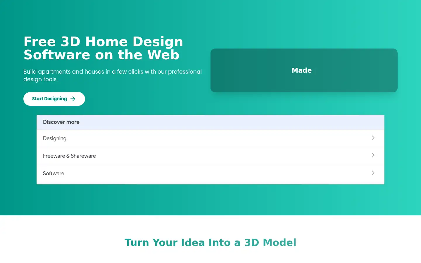 Screenshot of 3dhouseplanner.com